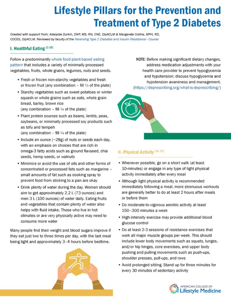 Lifestyle Pillars For T2d Final Page 1