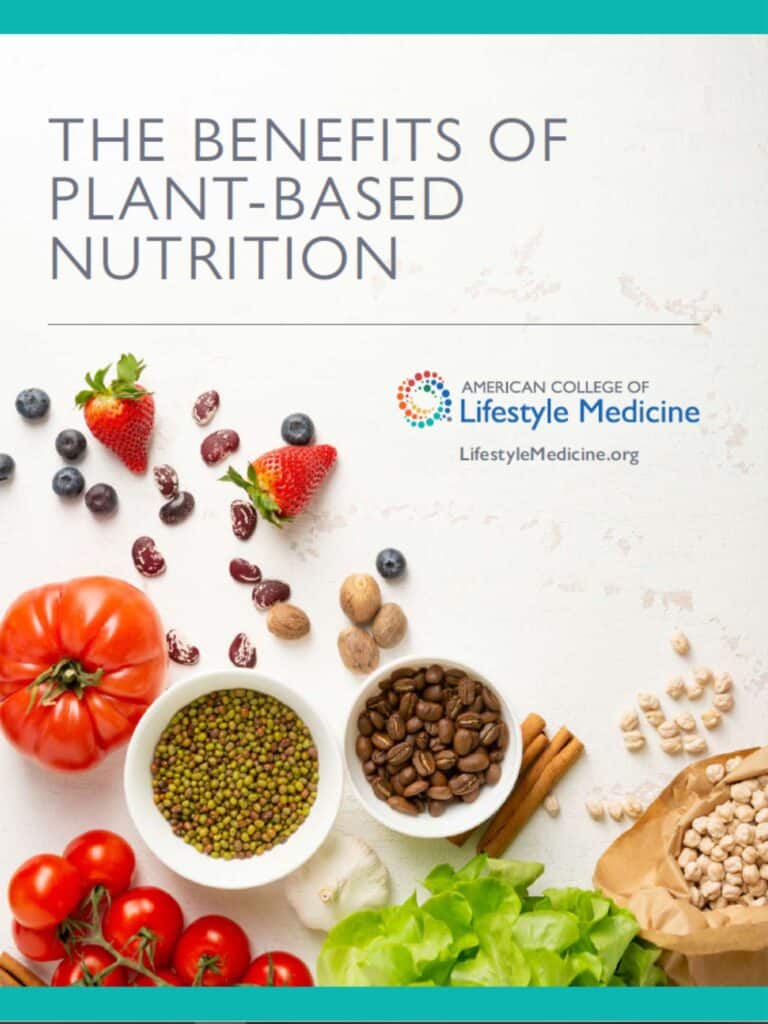 Cover Of The Benefits Of Plant Based Nutrition White Paper