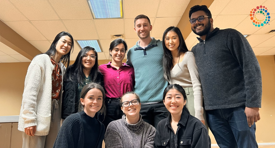 A group of smiling medical students at the A.T. Still University of osteopathic medicine